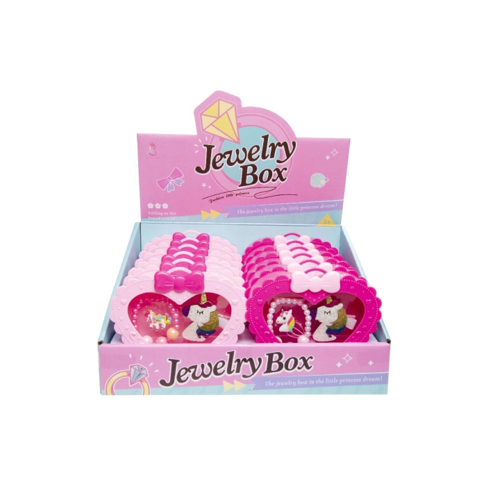 Decorations for a girl in a box of unicorns