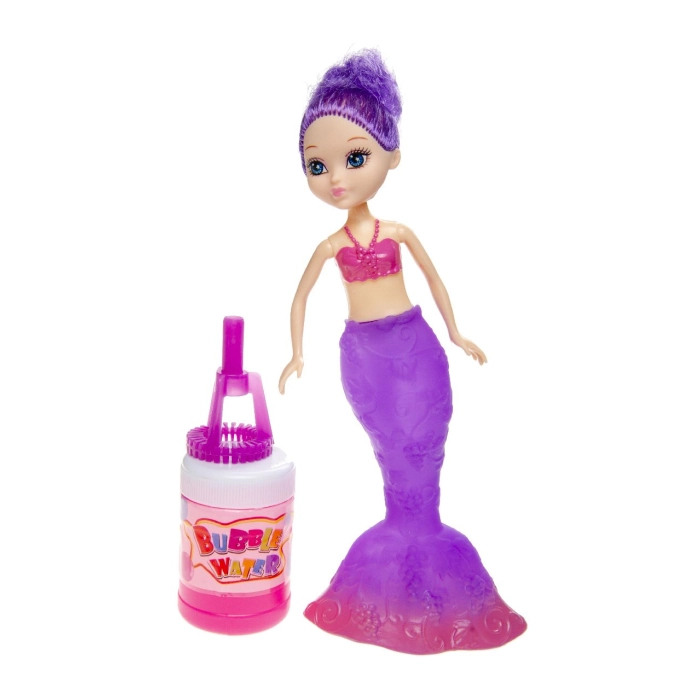 Mermaid doll with soap bubbles