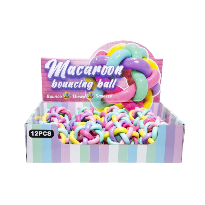 Verdrehter Hüpfball - Regenbogen