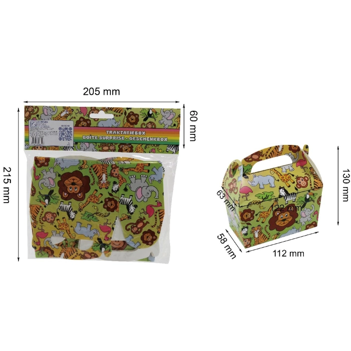 Wild animals snack box