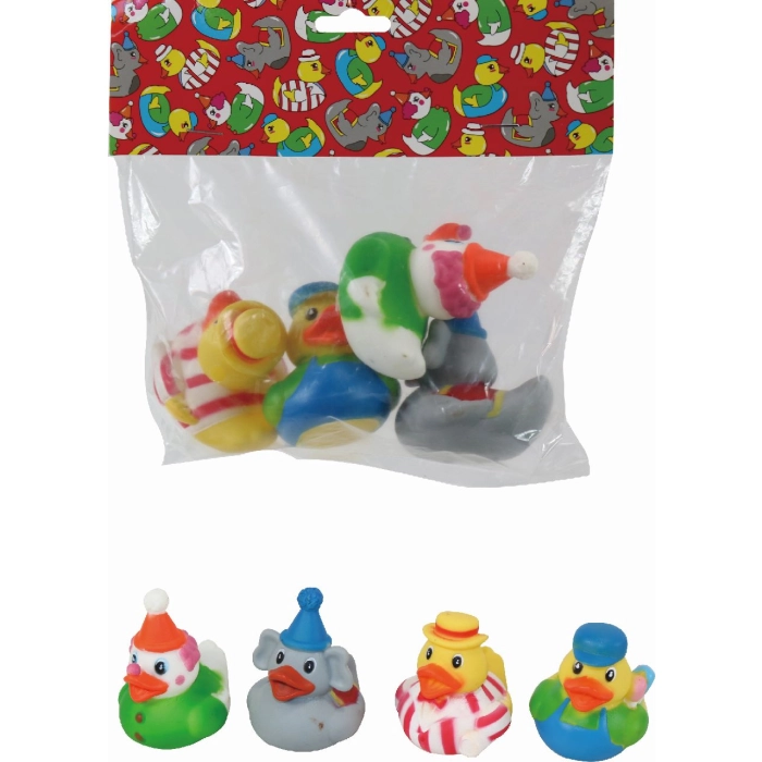 Circus performers bath duck
