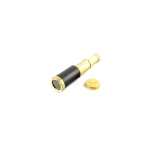 Brass and leather DISCOVERY scope in a wooden box