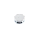 Folding magnifier in a steel housing