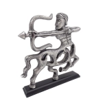 Sagittarius - a decorative metal figurine on a wooden base
