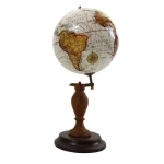 A globe on a wooden base
