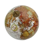 A globe on a wooden base