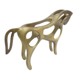 Amber horse- decorative aluminum figurine