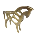 Amber horse- decorative aluminum figurine