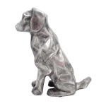 Dog figurine, 26 cm, aluminum
