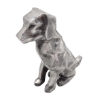 Dog figurine, 26 cm, aluminum