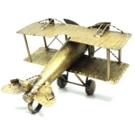 Figurine of a retro biplane - metal