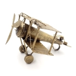 Figurine of a retro biplane - metal