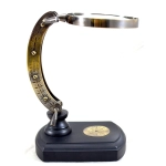Magnifier - wooden brass magnifying glass