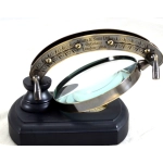 Magnifier - wooden brass magnifying glass