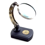 Magnifier - wooden brass magnifying glass