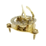 Sundial with compass