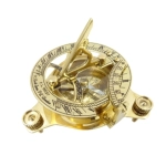 Sundial with compass