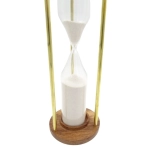 Brass and wooden hourglass XXL