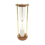 Brass and wooden hourglass XXL