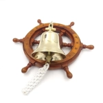 Brass bell on the steering wheel to hang