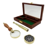 Travel set - Spotting scope + Compass + Magnifier
