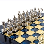 Exclusive brass chess pieces - Archers 28x28 cm