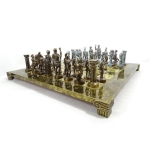 Large, exclusive brass chess pieces - Archers 44x44cm