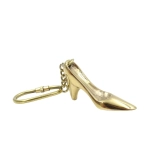 Princess keychain - brass shoe