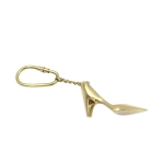 Princess keychain - brass shoe