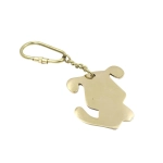 Brass Keychain - Dog