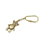 Brass keychain - teddy bear