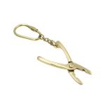 Brass electrician keychain - pliers