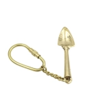 Brass gardener's keychain - spade