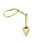 Brass gardener's keychain - spade
