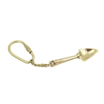 Brass gardener's keychain - spade