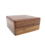 A compass with a Gilbert sundial in a wooden case