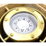 Gimble Tilt Compass in a wooden box