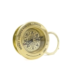 Tourist compass with magnifying glass and 40 years calendar