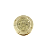 Tourist compass with magnifying glass and 40 years calendar