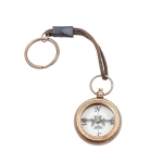 Compass keychain for a travel fan