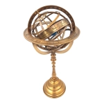 Brass spherical astrolabe