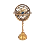 Brass spherical astrolabe