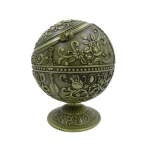 Metal ashtray - globe