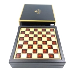 Exclusive metal chess Macedonian Dynasty - Chessboard 20x20cm