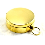 Brass compass with cover
