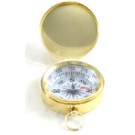 Brass compass with cover