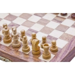 Magnetic wooden chess