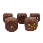 Wooden Dice in a Barrel