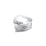 Silver metal box - heart