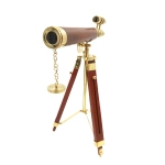 Horizon of Explorers Brass Telescope on a Tripod - Viewfinder to the World
